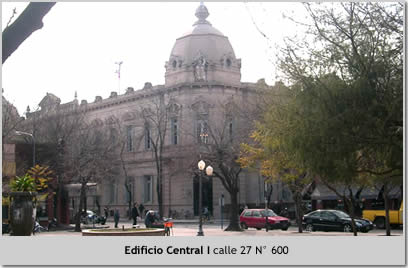 Departamento Judicial Mercedes. Edificio Central, calle veintisiete número seiscientos