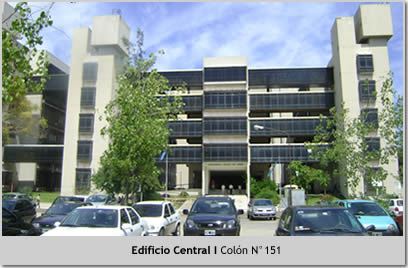 Departamento Judicial Morón. Edificio Central, Colón número ciento cincuenta y uno