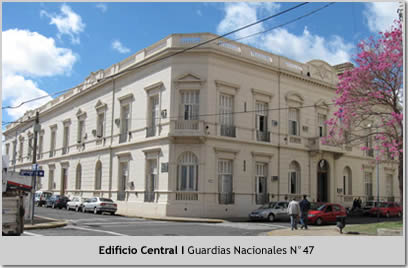 Departamento Judicial San Nicolás. Edificio Central, Guardias Nacionales número cuarenta y siete
