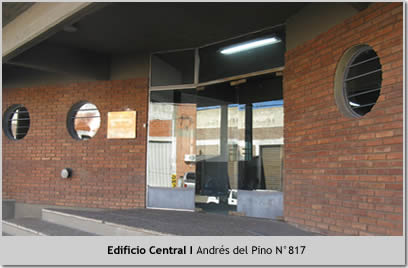 Departamento Judicial Zárate Campana. Edificio Central, Andrés del Pino número ochocientos diecisiete